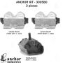 ANCHOR MOUNTS 300580 ENGINE MNT KIT