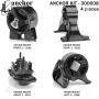 ANCHOR MOUNTS 300608 ENGINE MNT KIT