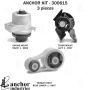 ANCHOR MOUNTS 300615 ENGINE MNT KIT