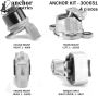 ANCHOR MOUNTS 300651 ENGINE MNT KIT