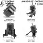 ANCHOR MOUNTS 300669 ENGINE MNT KIT