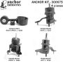 ANCHOR MOUNTS 300675 ENGINE MNT KIT