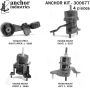 ANCHOR MOUNTS 300677 ENGINE MNT KIT