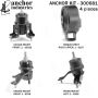 ANCHOR MOUNTS 300681 ENGINE MNT KIT