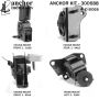 ANCHOR MOUNTS 300688 ENGINE MNT KIT