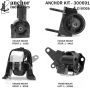 ANCHOR MOUNTS 300691 ENGINE MNT KIT