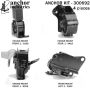 ANCHOR MOUNTS 300692 ENGINE MNT KIT