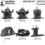 ANCHOR MOUNTS 300710 ENGINE MNT KIT
