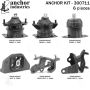 ANCHOR MOUNTS 300711 ENGINE MNT KIT