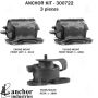 ANCHOR MOUNTS 300722 ENGINE MNT KIT