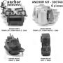 ANCHOR MOUNTS 300740 ENGINE MNT KIT