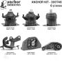 ANCHOR MOUNTS 300746 ENGINE MNT KIT