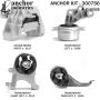 ANCHOR MOUNTS 300756 ENGINE MNT KIT