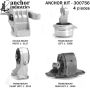 ANCHOR MOUNTS 300756 ENGINE MNT KIT