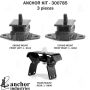 ANCHOR MOUNTS 300785 ENGINE MNT KIT