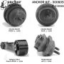 ANCHOR MOUNTS 300805 ENGINE MNT KIT
