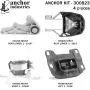 ANCHOR MOUNTS 300823 ENGINE MNT KIT