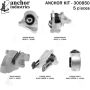 ANCHOR MOUNTS 300850 ENGINE MNT KIT