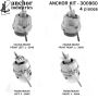 ANCHOR MOUNTS 300860 ENGINE MNT KIT