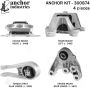 ANCHOR MOUNTS 300874 ENGINE MNT KIT