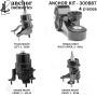 ANCHOR MOUNTS 300887 ENGINE MNT KIT