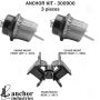 ANCHOR MOUNTS 300900 ENGINE MNT KIT