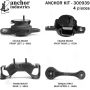 ANCHOR MOUNTS 300939 ENGINE MNT KIT