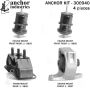 ANCHOR MOUNTS 300940 ENGINE MNT KIT