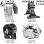 ANCHOR MOUNTS 300944 ENGINE MNT KIT
