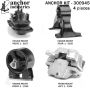 ANCHOR MOUNTS 300945 ENGINE MNT KIT