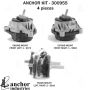 ANCHOR MOUNTS 300955 ENGINE MNT KIT