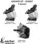 ANCHOR MOUNTS 300987 ENGINE MNT KIT