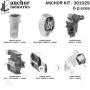 ANCHOR MOUNTS 301029 ENGINE MNT KIT