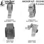 ANCHOR MOUNTS 301048 ENGINE MNT KIT