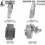 ANCHOR MOUNTS 301048 ENGINE MNT KIT
