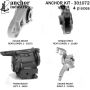 ANCHOR MOUNTS 301072 ENGINE MNT KIT