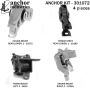 ANCHOR MOUNTS 301072 ENGINE MNT KIT