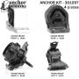 ANCHOR MOUNTS 301097 ENGINE MNT KIT