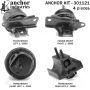 ANCHOR MOUNTS 301121 ENGINE MNT KIT