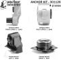 ANCHOR MOUNTS 301126 ENGINE MNT KIT