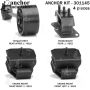 ANCHOR MOUNTS 301145 ENGINE MNT KIT
