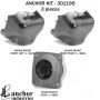 ANCHOR MOUNTS 301195 ENGINE MNT KIT