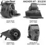ANCHOR MOUNTS 301200 ENGINE MNT KIT