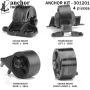 ANCHOR MOUNTS 301201 ENGINE MNT KIT
