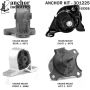 ANCHOR MOUNTS 301225 ENGINE MNT KIT