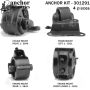 ANCHOR MOUNTS 301291 ENGINE MNT KIT