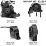 ANCHOR MOUNTS 301314 ENGINE MNT KIT