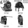 ANCHOR MOUNTS 301314 ENGINE MNT KIT