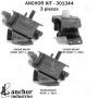 ANCHOR MOUNTS 301344 ENGINE MNT KIT