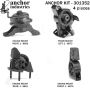 ANCHOR MOUNTS 301352 ENGINE MNT KIT